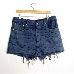Levi's Jeans NWT Washed Black Denim Jean Shorts Size 33 new